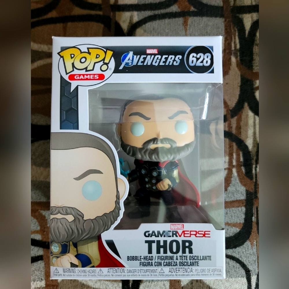 Funko Pop Games #628 "Thor" from Marvel Avengers with Bobble-Head.Marvel Gamer